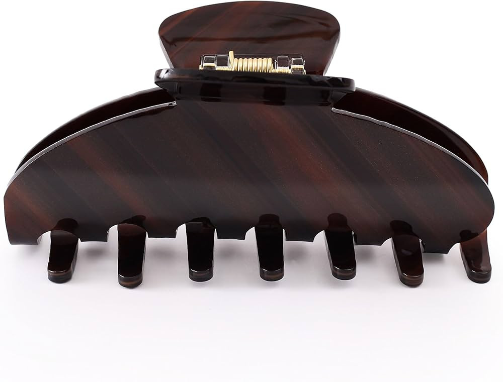 Big Hair Claw Clips for Thick Hair, Tortoise Shell Nonslip Large Acetate Hair Clips, Celluloid Bu... | Amazon (US)