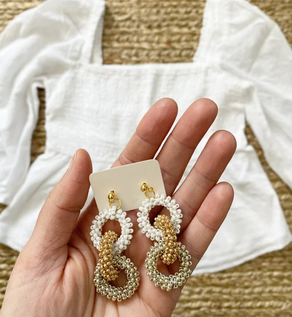 Porthole Hoops | Etsy (US)