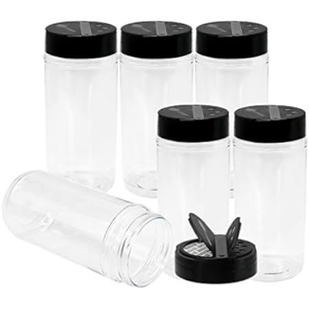 BESTONZON Plastic Spice Jar 12pcs Salt Pepper Shakers Seasoning Jar Barbecue Condiment Jar Bottle... | Amazon (US)