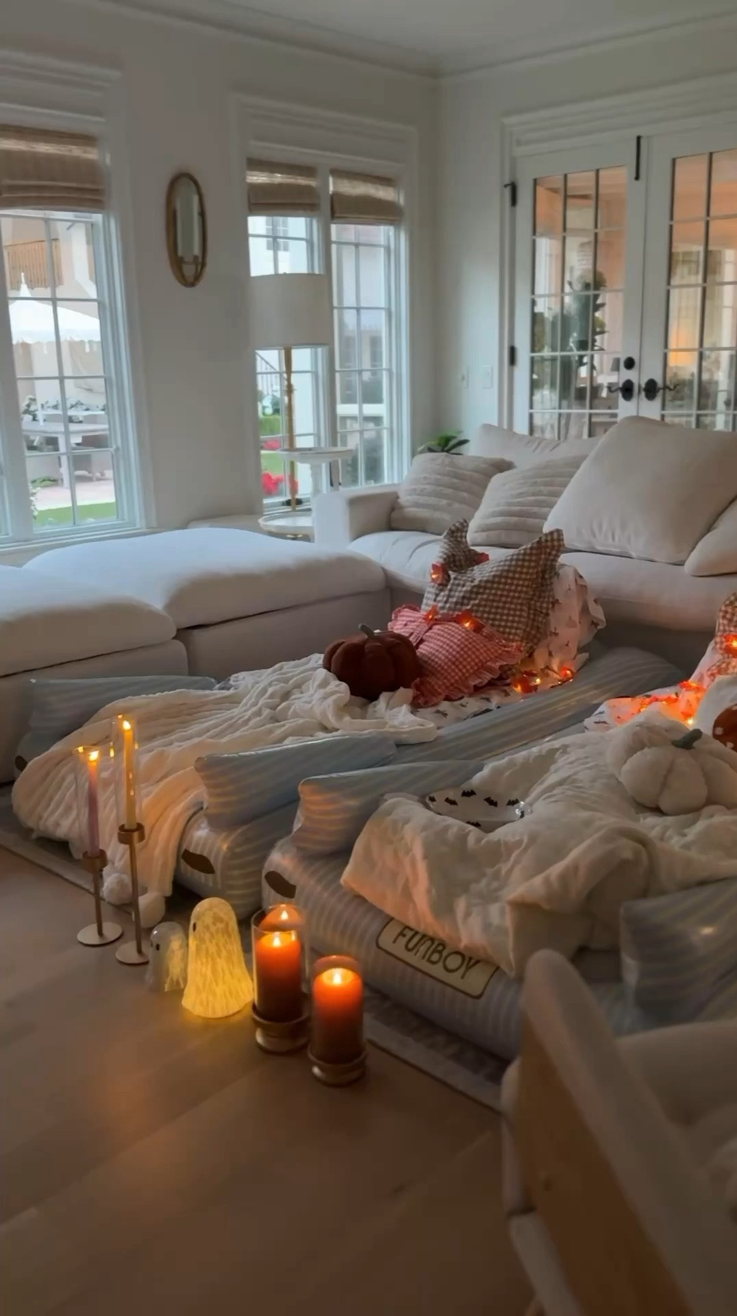 Pumpkin movies, cozy blankets, twinkle lights, and the cutest pajamas 🧡✨ October movie nights don’t have to be complicated to be magical. A few little touches snacks, lights, cozy PJs turn a simple night at home into a memory your kids will carry forever. 🍂
#OctoberMagic #MovieNightAtHome #CozyFallVibes #PumpkinSeason #CaseyLeighStyle #IntentionalHome #FallMovieNight #FamilyMemories #TwinkleLightMagic #WhimsicalComfort

#LTKFamily #LTKSeasonal #LTKKids