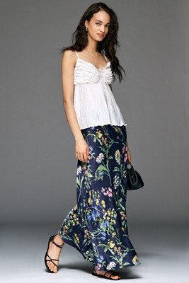 The Tilda A-Line Maxi Slip Skirt | Anthropologie (US)