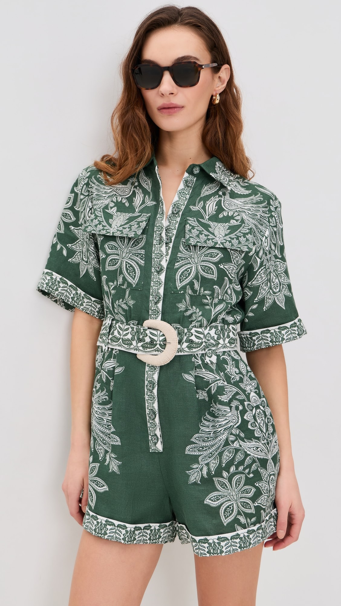 Miranda Short Sleeve Romper | Shopbop