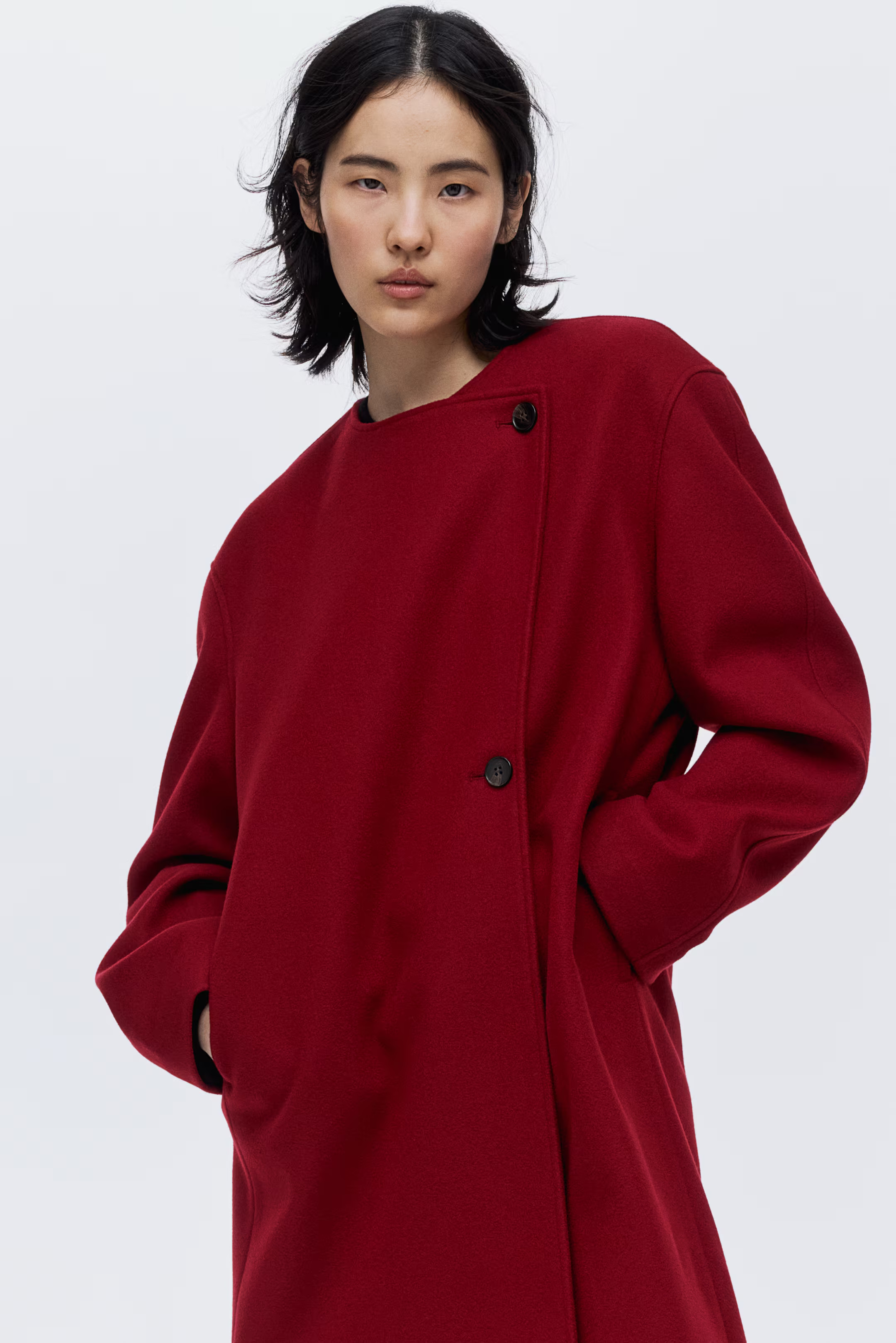Scarf-Detail Coat | H&M (US + CA)