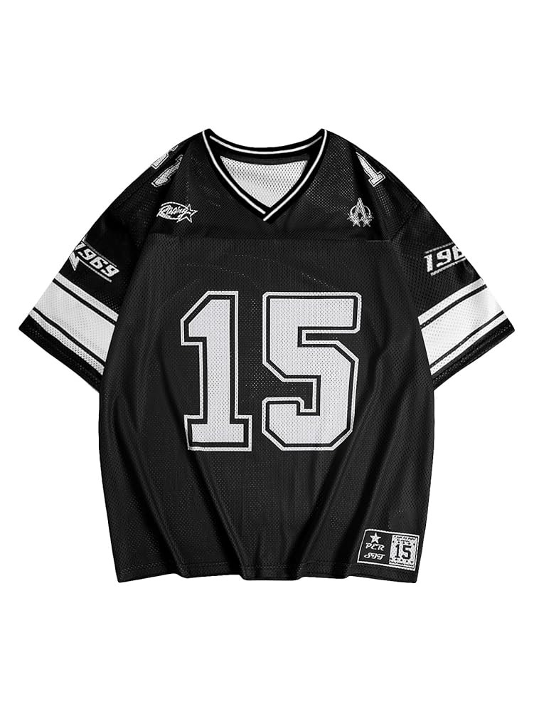 SOLY HUX Men's Graphic Jersey T-Shirts V Neck Racing Print Casual Tees Streetwear Summer Top Tshi... | Amazon (US)