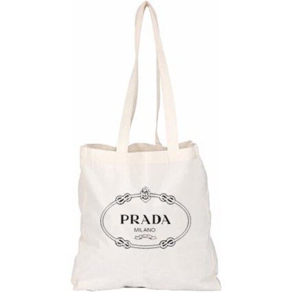 PRADA Vintage Market Tote Bag / Cotton Tote Bag / Aesthetic - Etsy | Etsy (US)