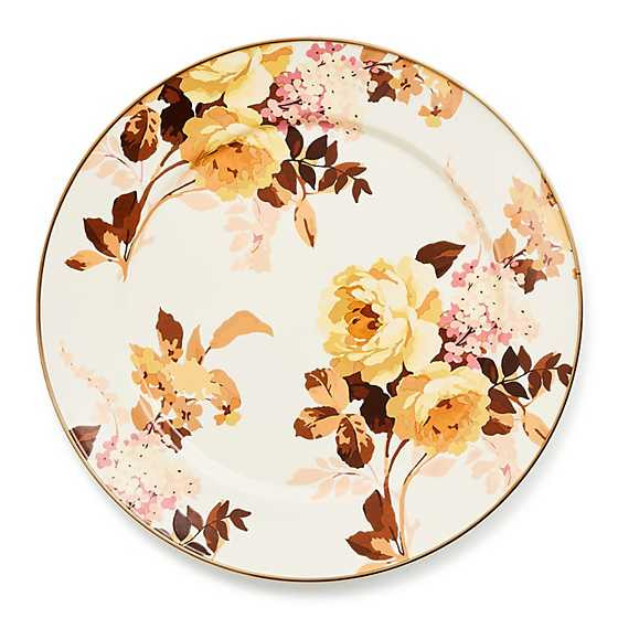 Wild Rose White Charger/Plate | MacKenzie-Childs