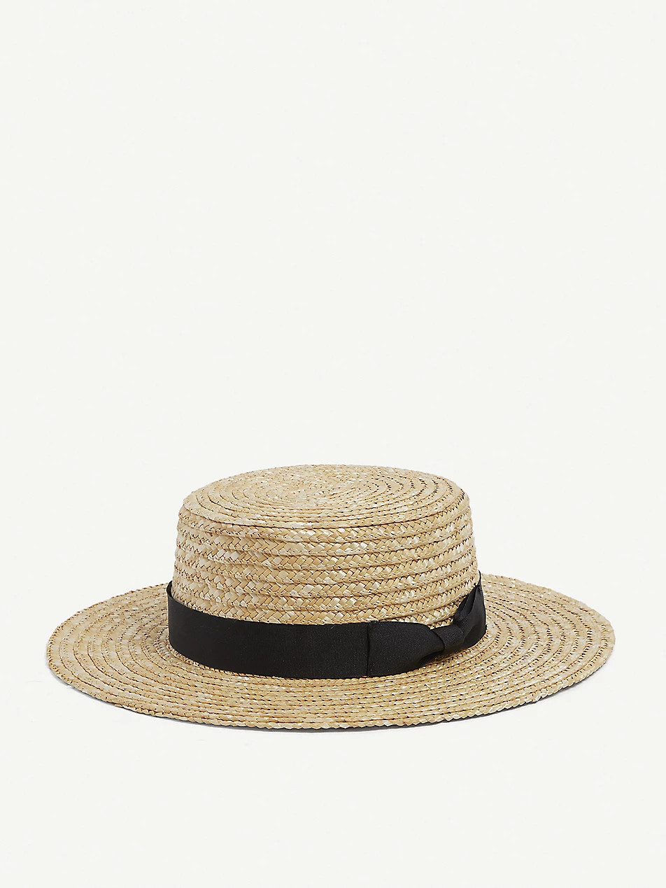 Spencer straw boater hat | Selfridges