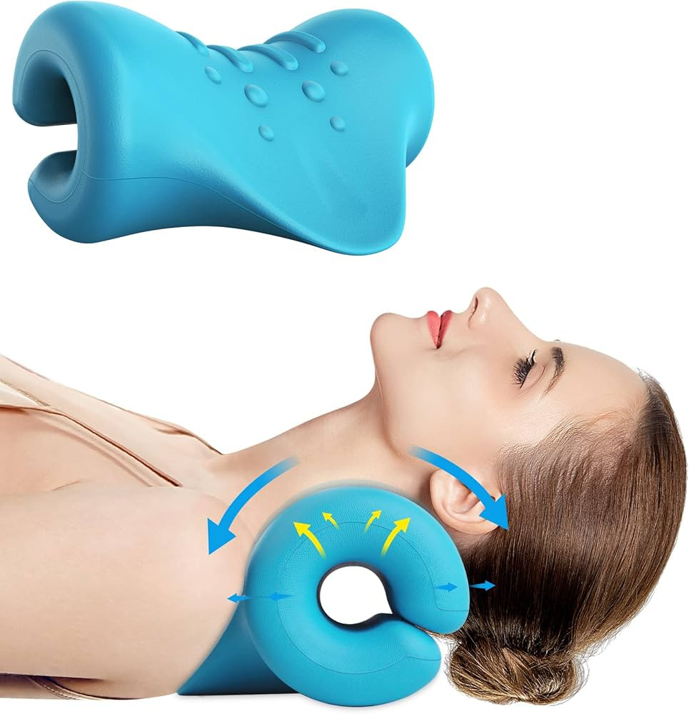 Neck and Shoulder Relaxer - Neck Stretcher Cervical Spine Traction Device to Relieve Neck and Sho... | Amazon (US)