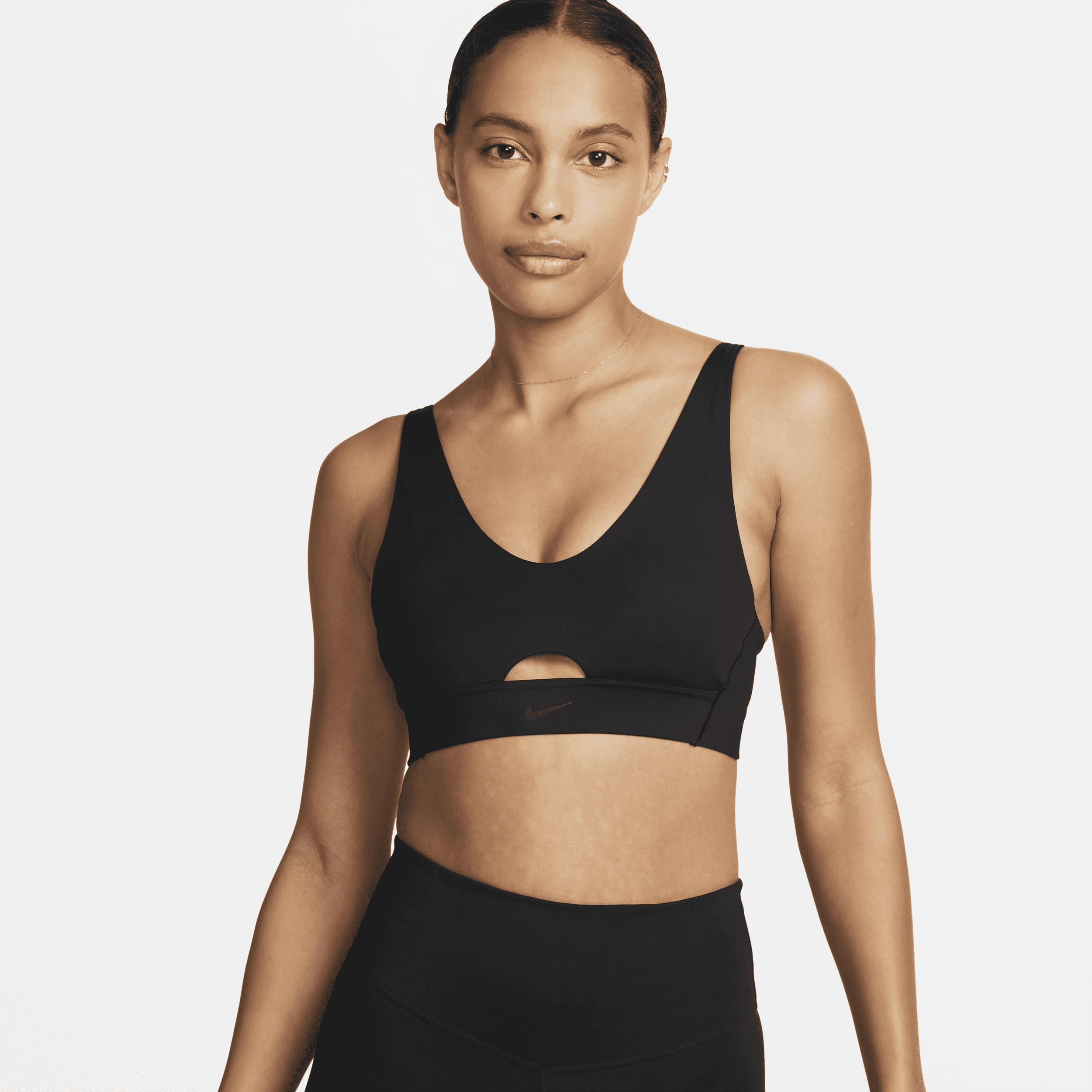 Nike Women's Indy Plunge Cutout Medium-Support Padded Sports Bra in Black | DV9837-010 | Nike (US)