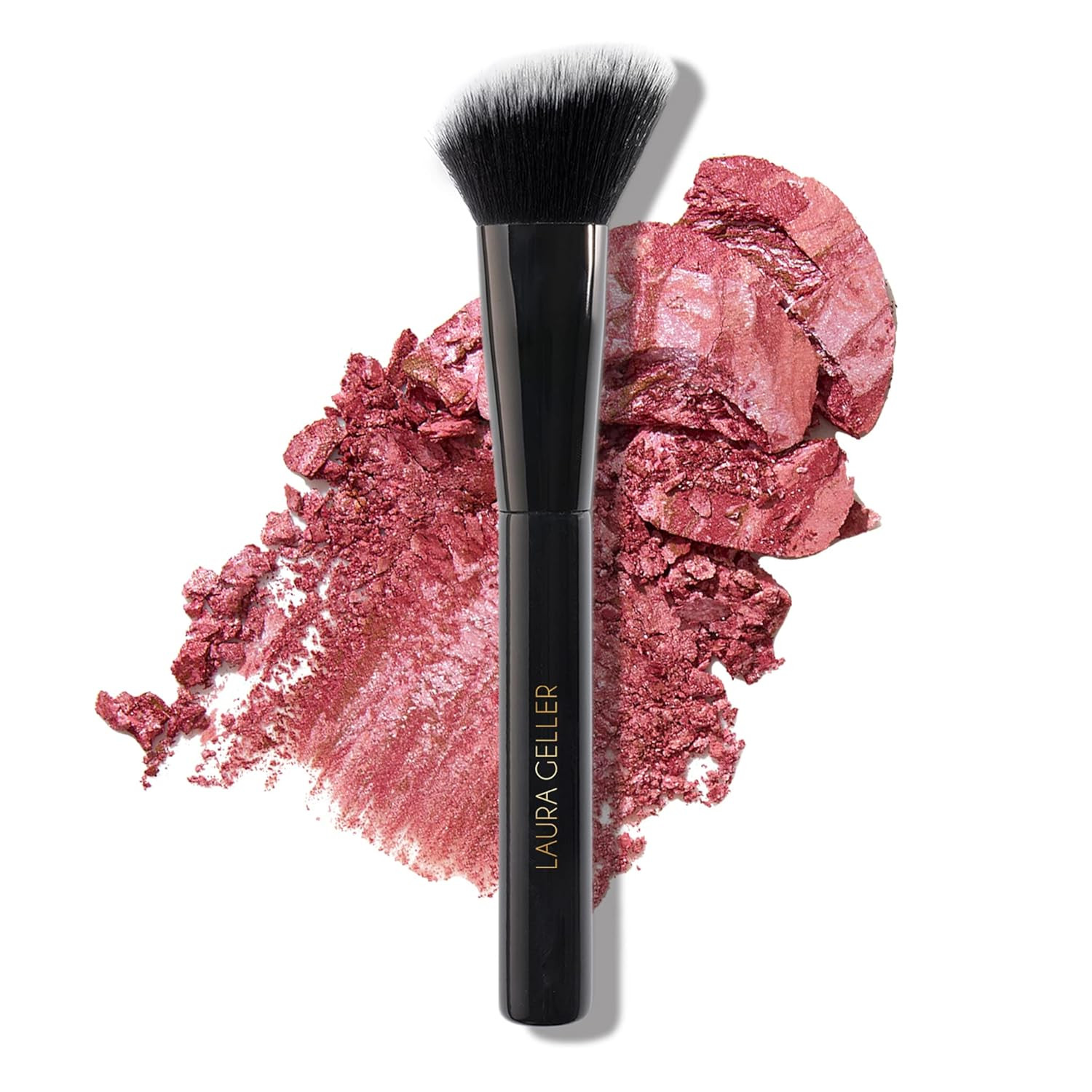 LAURA GELLER NEW YORK Angled Blush Brush with Black Wooden Handle & Dense Bristles for Makeup App... | Amazon (US)