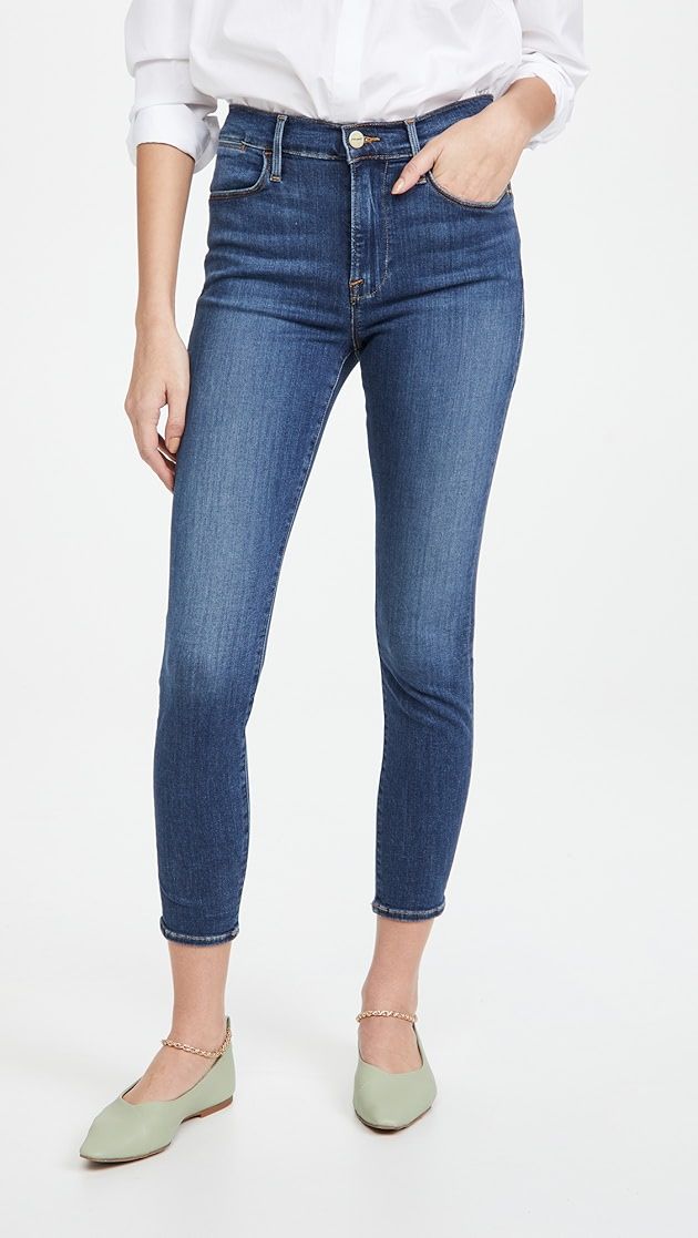 FRAME Le High Skinny Crop Jeans | SHOPBOP | Shopbop