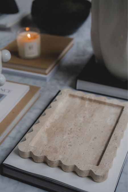 This travertine tray is a perfect way to bring a Spring refresh to the home!

#LTKhome #LTKstyletip #LTKSeasonal