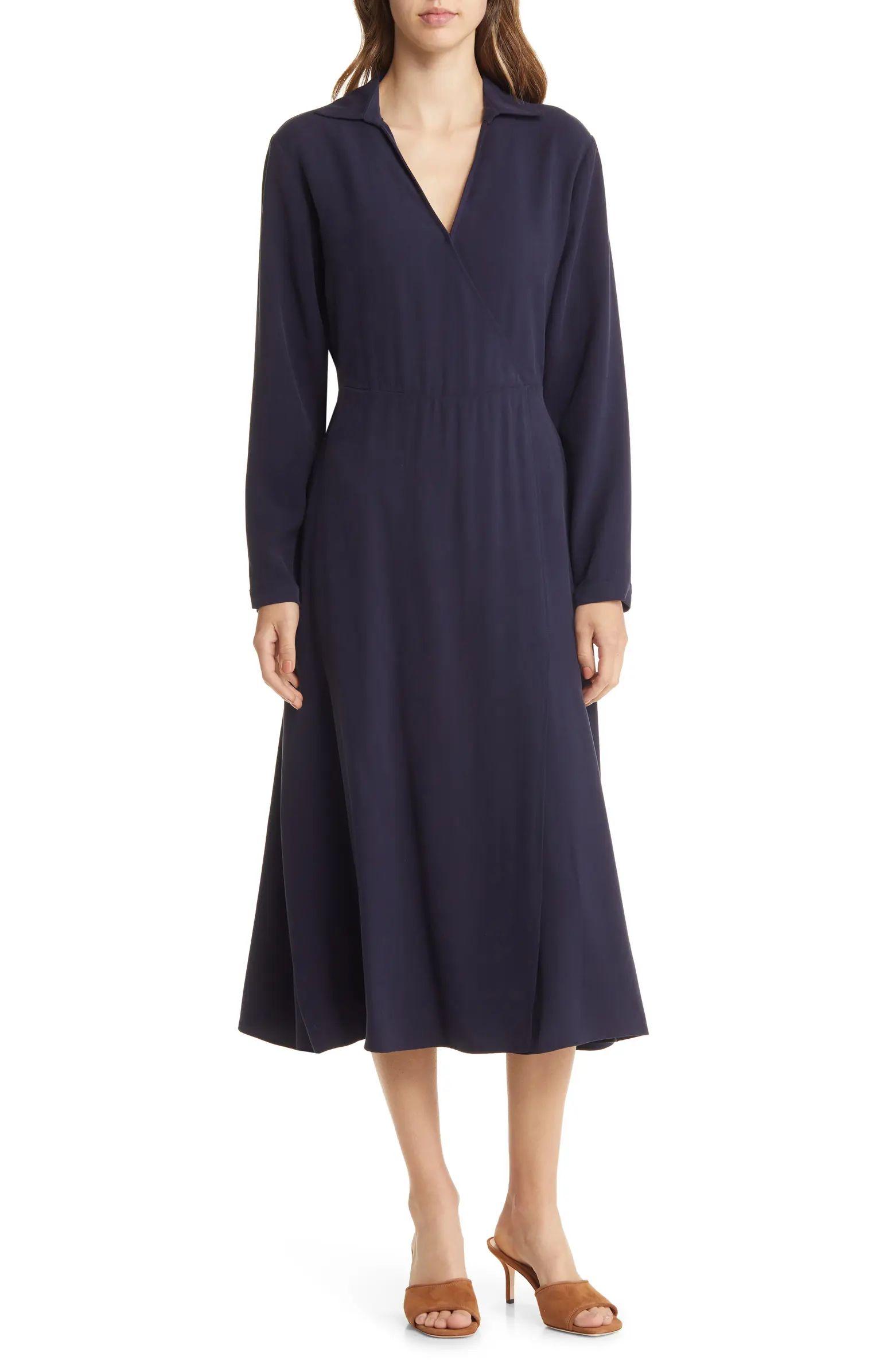 Long Sleeve A-Line Dress | Nordstrom
