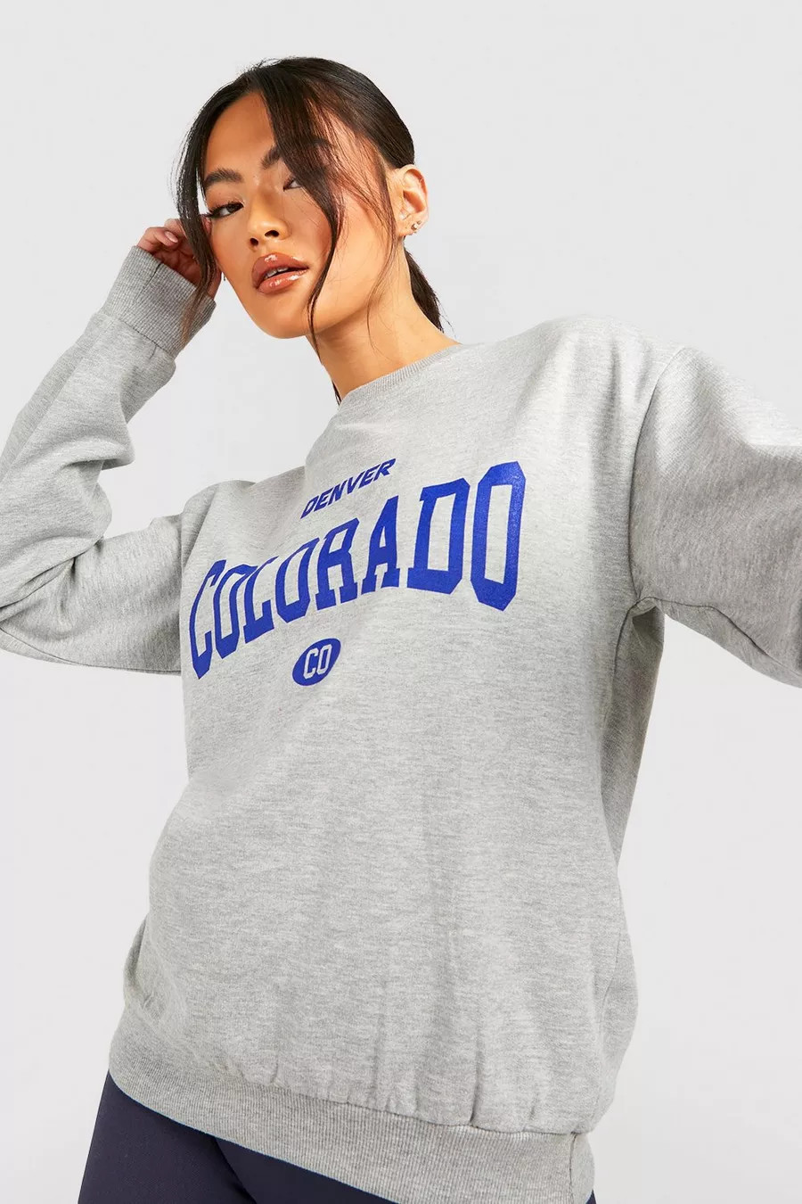 Colorado Slogan Sweatshirt | Boohoo.com (US & CA)