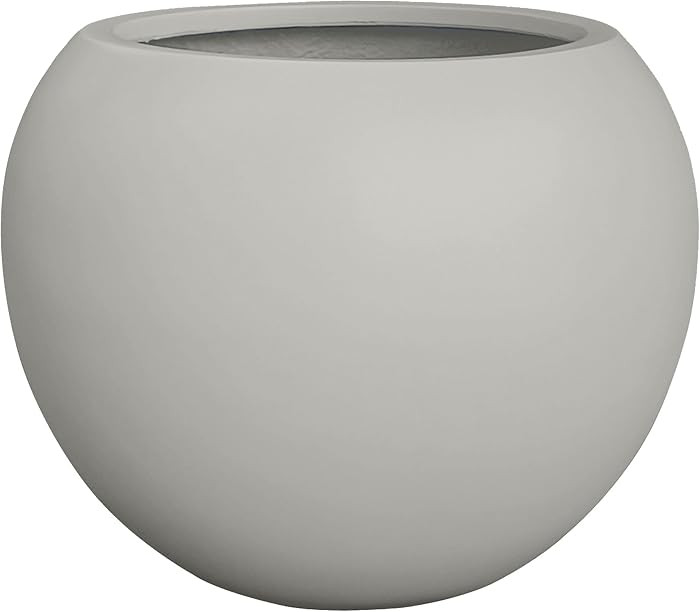 KUTE NEST 12.8”H x 16”D Globo Fiberstone Round Planter - Christmas Tree Planter, Smooth Finis... | Amazon (US)