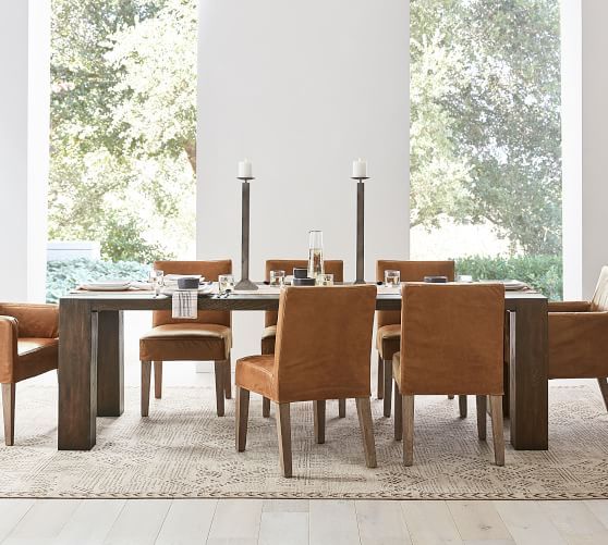 Shaw Dining Table, English Brown | Pottery Barn (US)
