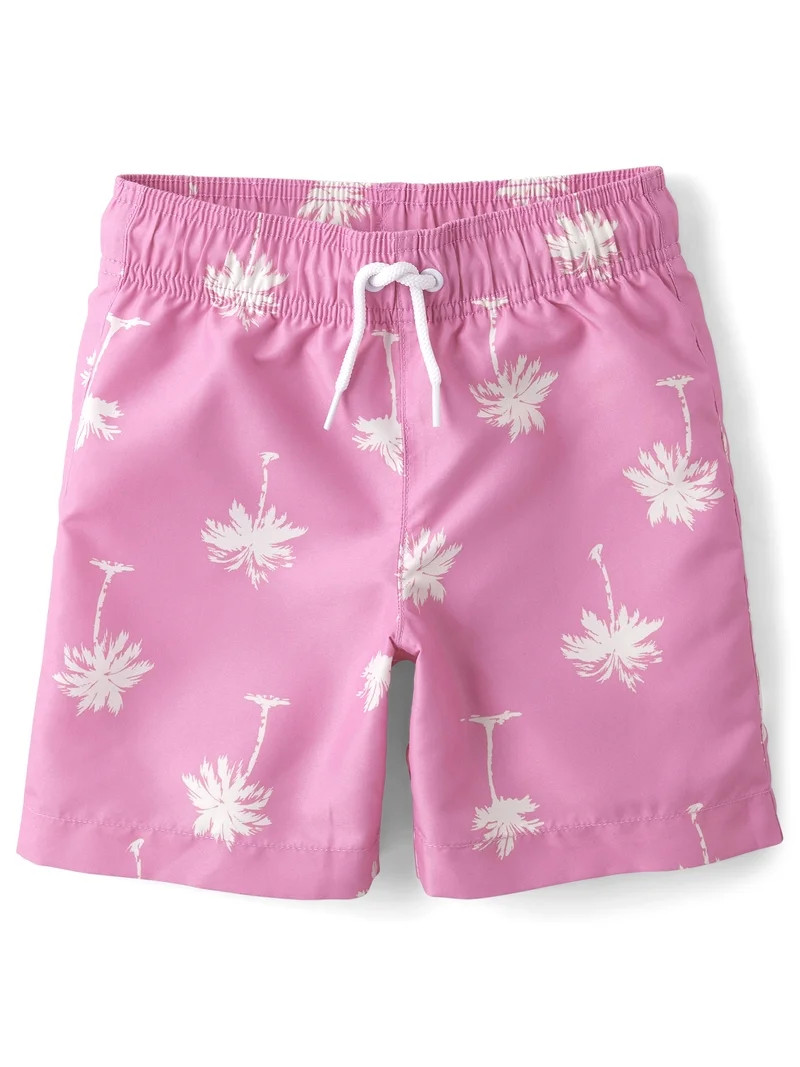 The Children's Place Boys Allover Print Pull On Swim Trunks, Sizes XS-XXL | Walmart (US)