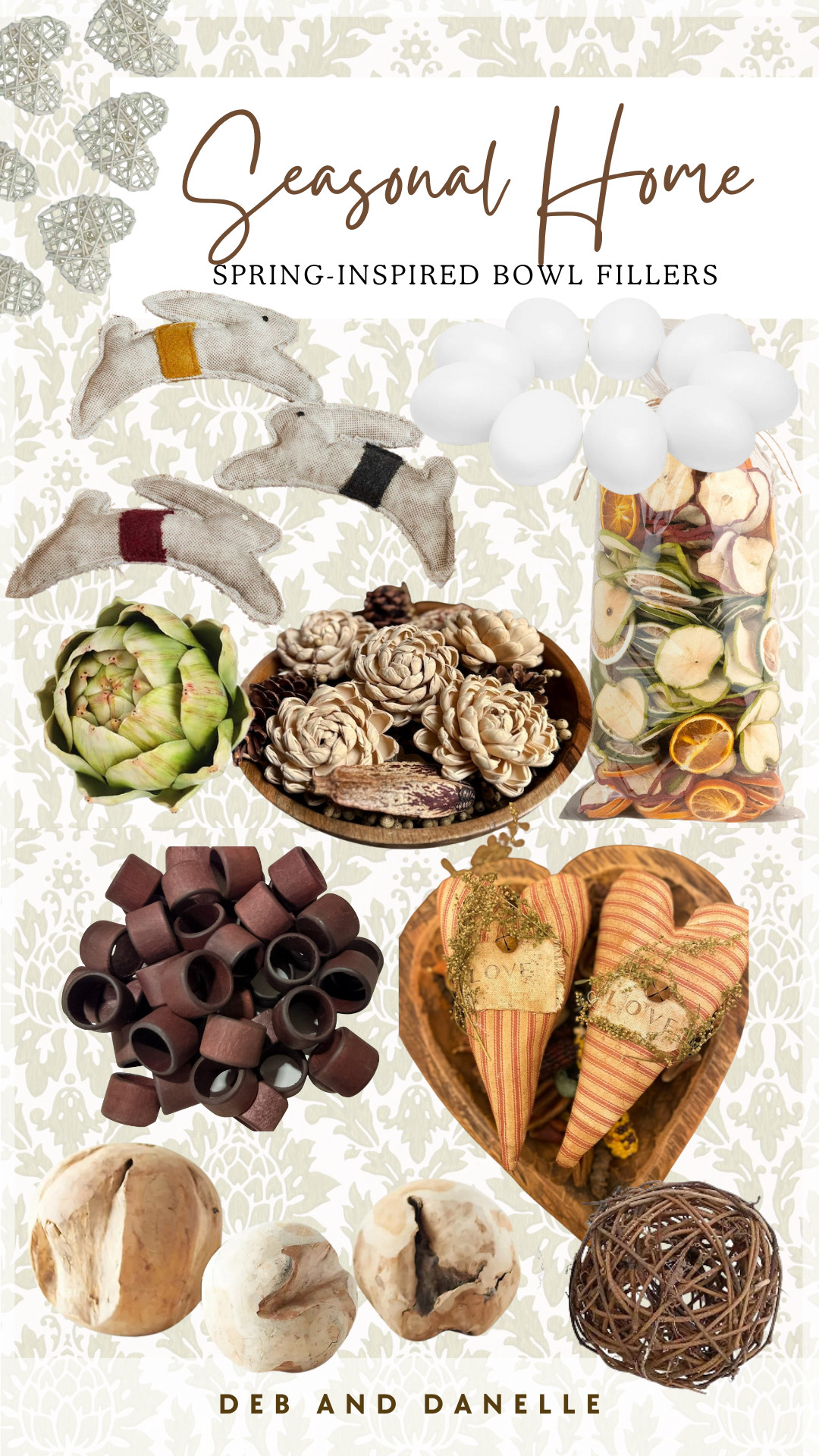 As we are changing out seasonal decor, I have begun adding bowl fillers for the upcoming Spring season. Here are a few things that we have and a few that caught my eye.  

 #LTKSeasonal #LTKHome #LTKFindsUnder50