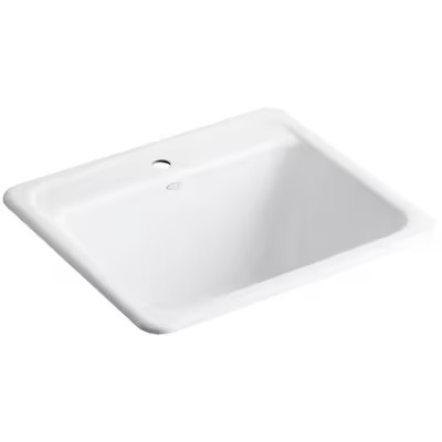 KOHLER 22-in x 25-in 1-Basin White Undermount Utility Tub | Lowe's