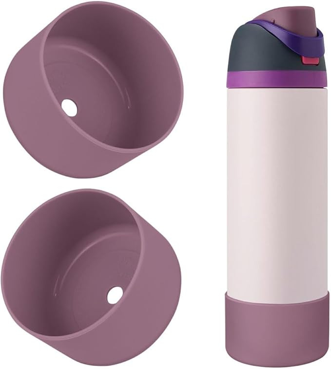 2PCS Silicone Water Bottle Boot, Compatible with Owala 24oz 32oz 40oz, Protective Anti-Scratch & ... | Amazon (US)