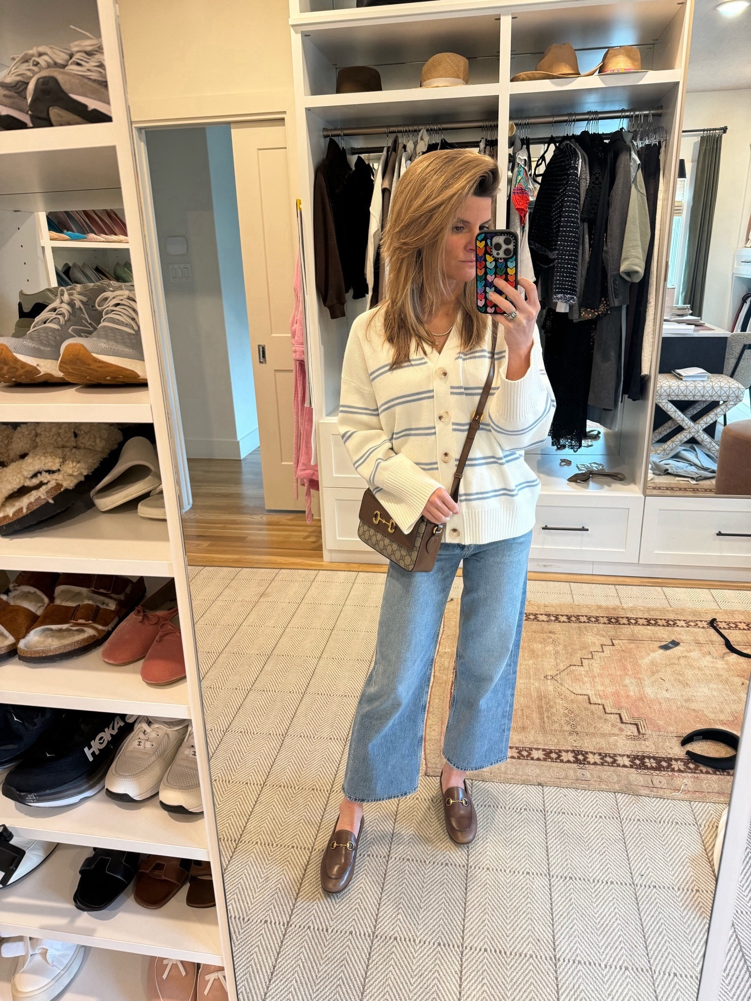 Lake cardigan - XS
Jeans - got hemmed 
Bag - Keeks 