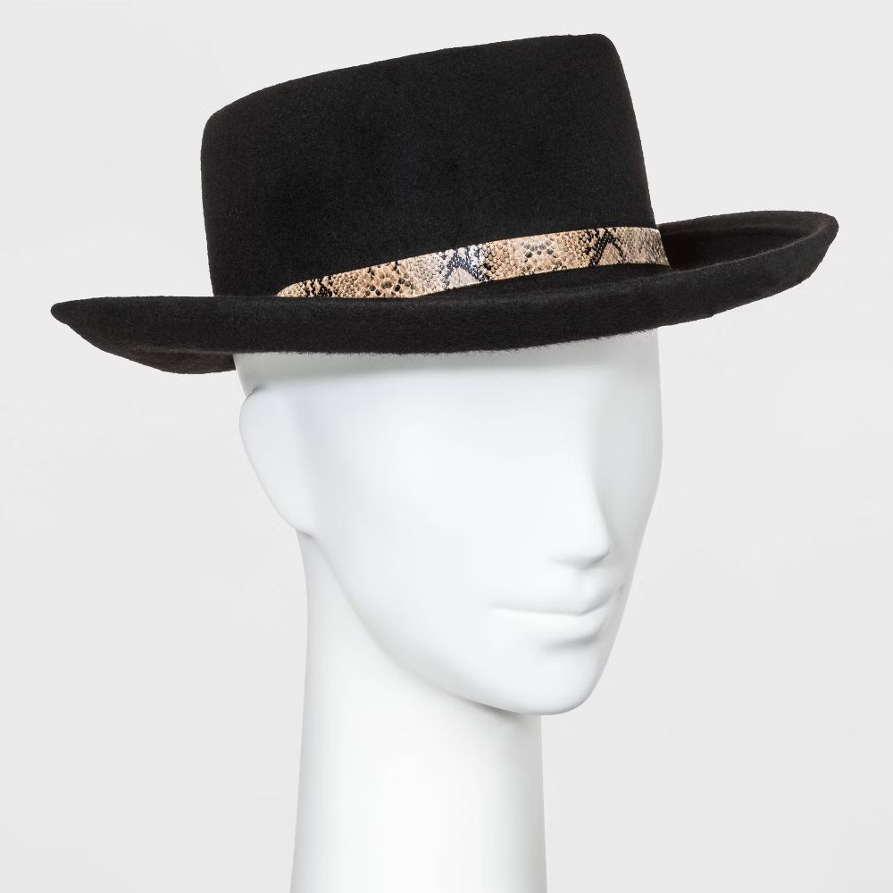 Women's Boater Hat - Universal Thread Black One Size | Target