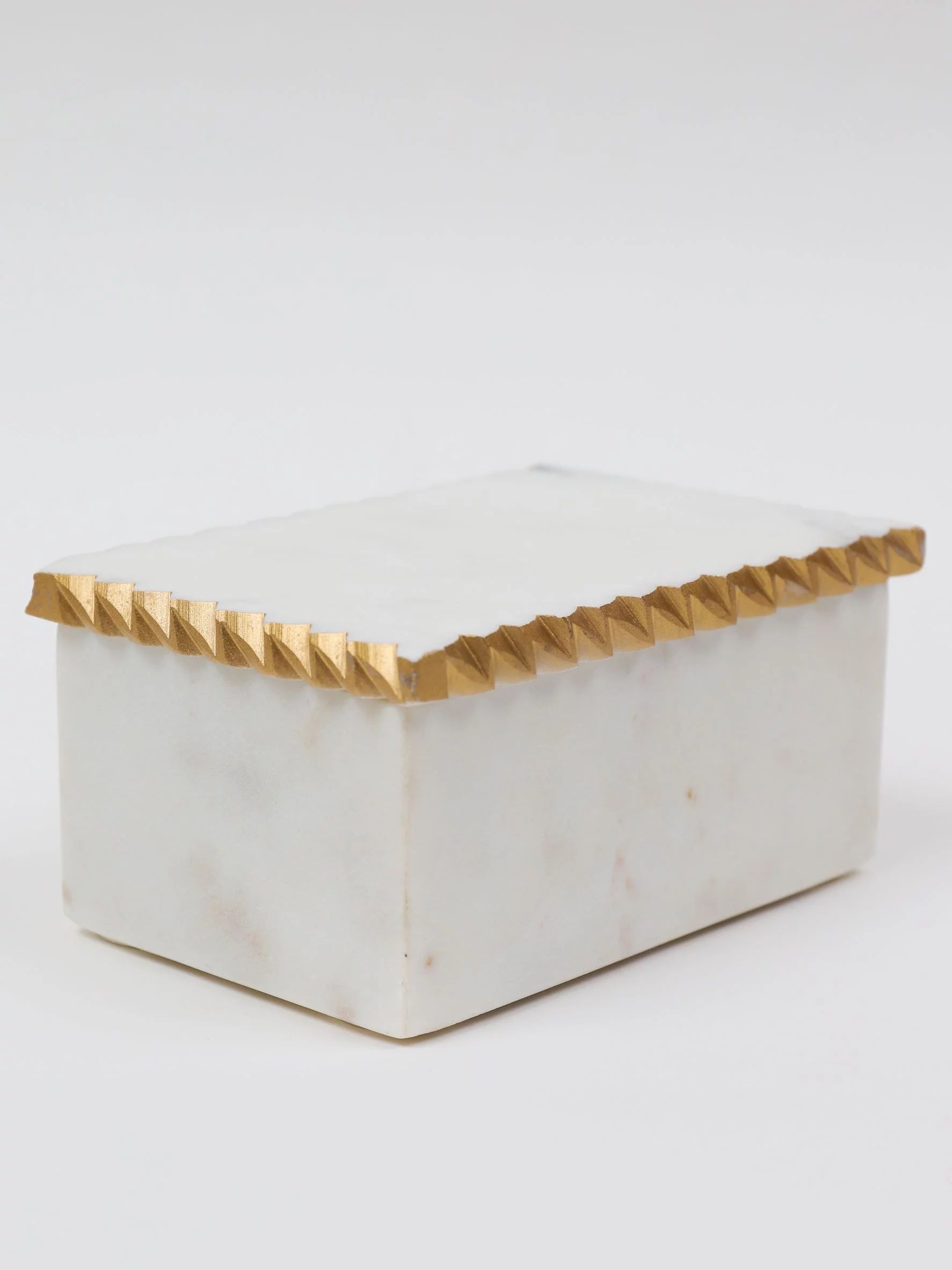 Inspire Me! Home Decor White Marble Decorative Box | Walmart (US)
