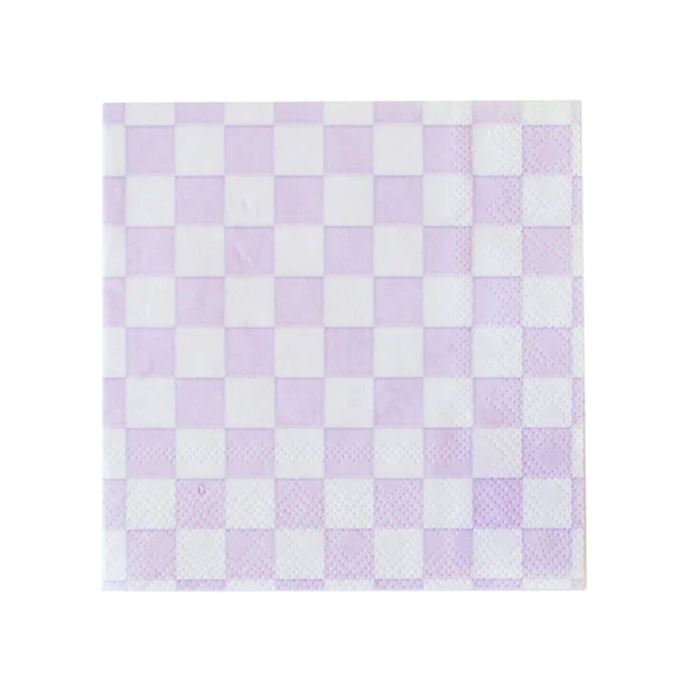 Check It! Purple Posse Large Napkins | Ellie and Piper
