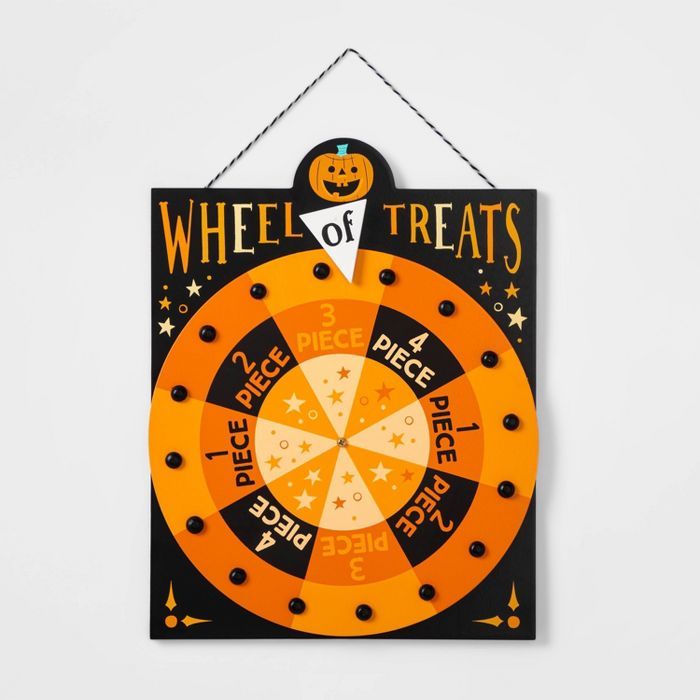 Halloween Carnival Wheel of Treats Spinning Wooden Sign - Hyde & EEK! Boutique™ | Target