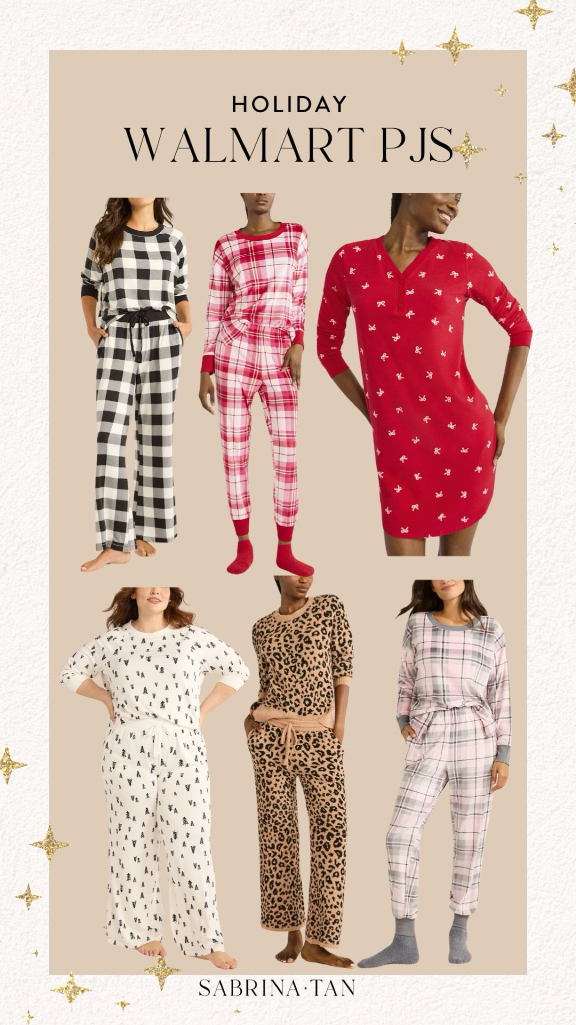 Holiday pajamas new arrivals 2024 Walmart pajamas are sooooo comfy and soft and affordable @walmartfashion #walmartpartner #walmartfashion 

#LTKFindsUnder50 #LTKSeasonal #LTKHome
