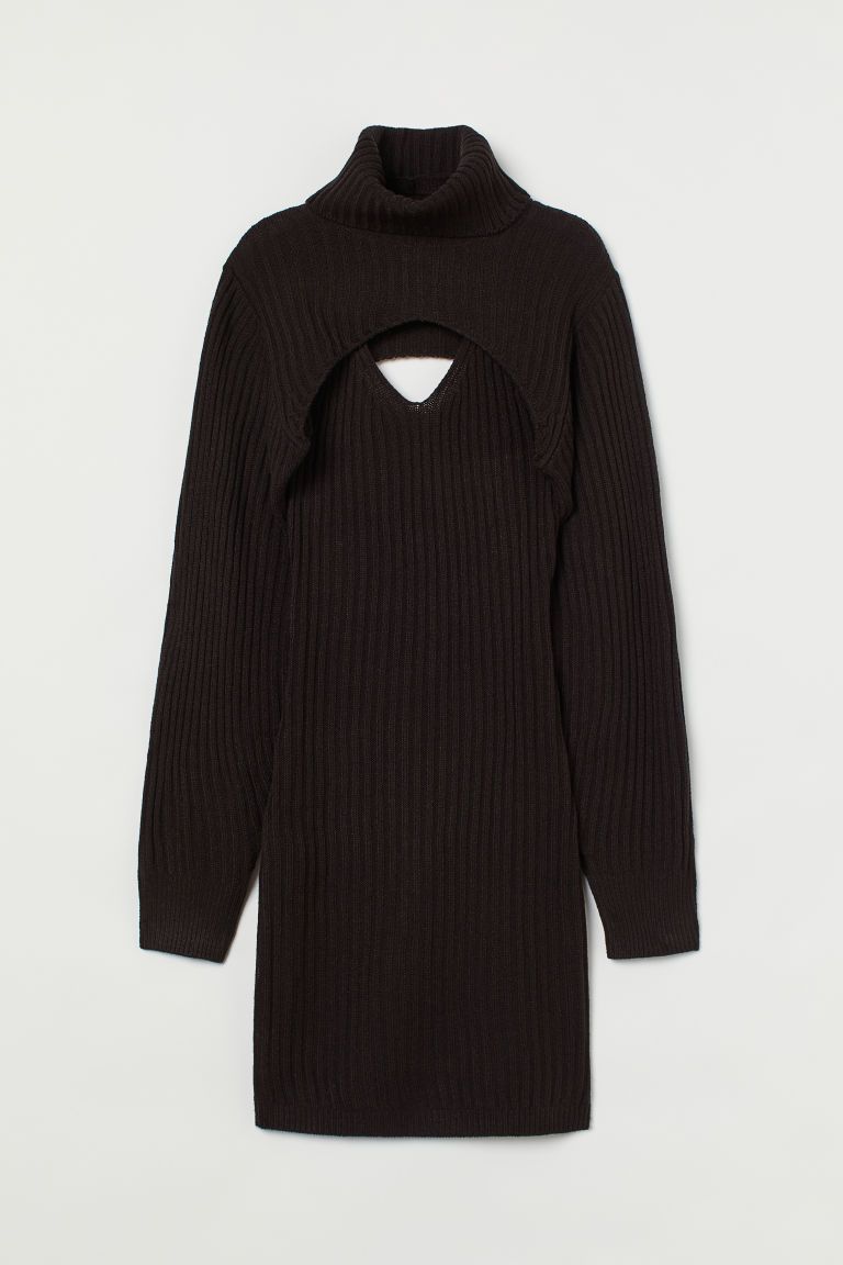 H & M - Dress and Turtleneck Top - Black | H&M (US + CA)
