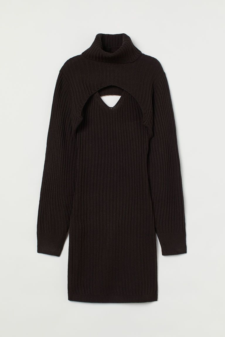 H & M - Dress and Turtleneck Top - Black | H&M (US)