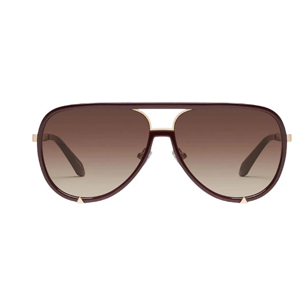 Women's QUAY EYEWARE High Profile Polarized Sunglasses Espresso/Brown | Scheels