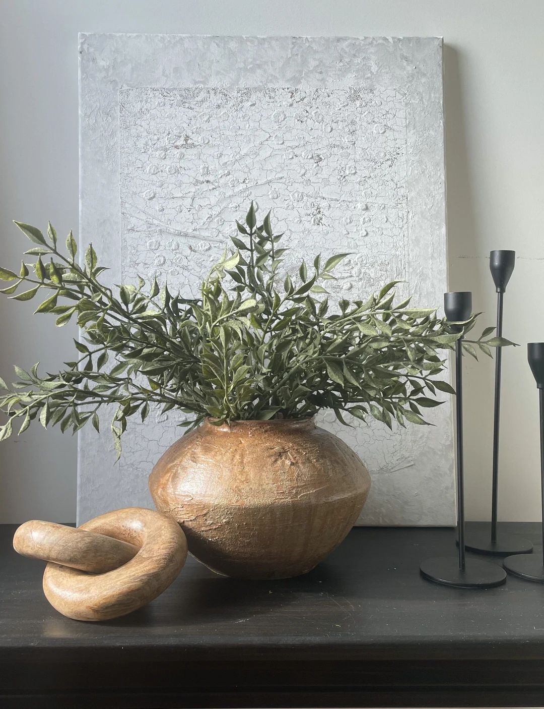 Artisanal Vase, Textured Stoneware Vase, Rustic vase, Sandy dual handles vase, Sandy terracotta j... | Etsy (US)