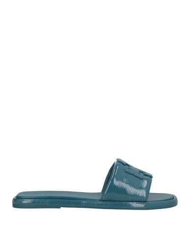 Tory Burch Woman Sandals Deep teal Size 5 Leather | YOOX (US)