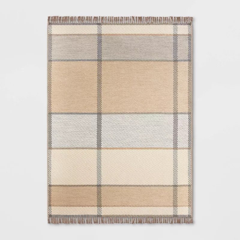 Oversized Plaid Outdoor Rug - Threshold™ designed with Studio McGee | Target