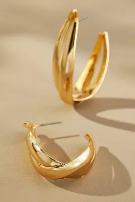 Chunky Layered Hoop Earrings | Anthropologie (US)