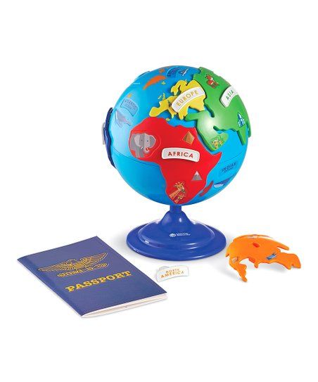 Blue & Red Puzzle Globe & Learning Passport Set | Zulily