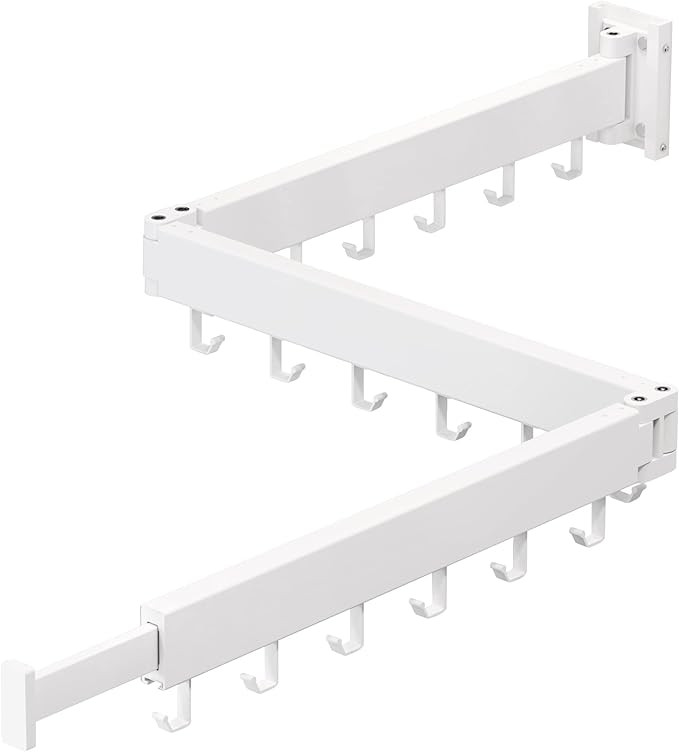 Clothes Drying Rack,Laundry Drying Rack Wall Mount,ZdwCyl Space Saver Wall Mounted Clothes Rack,R... | Amazon (US)