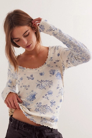 We The Free Clover Printed Thermal | Free People (Global - UK&FR Excluded)
