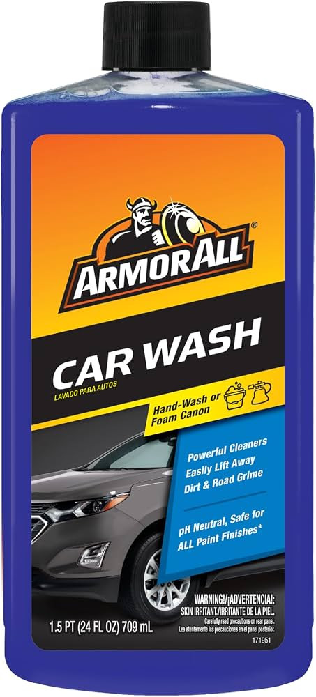 Armor All Car Wash Soap, Powerful Car Cleaner Foam Soap That Lifts Away Dirt, and Preserves Wax, ... | Amazon (US)