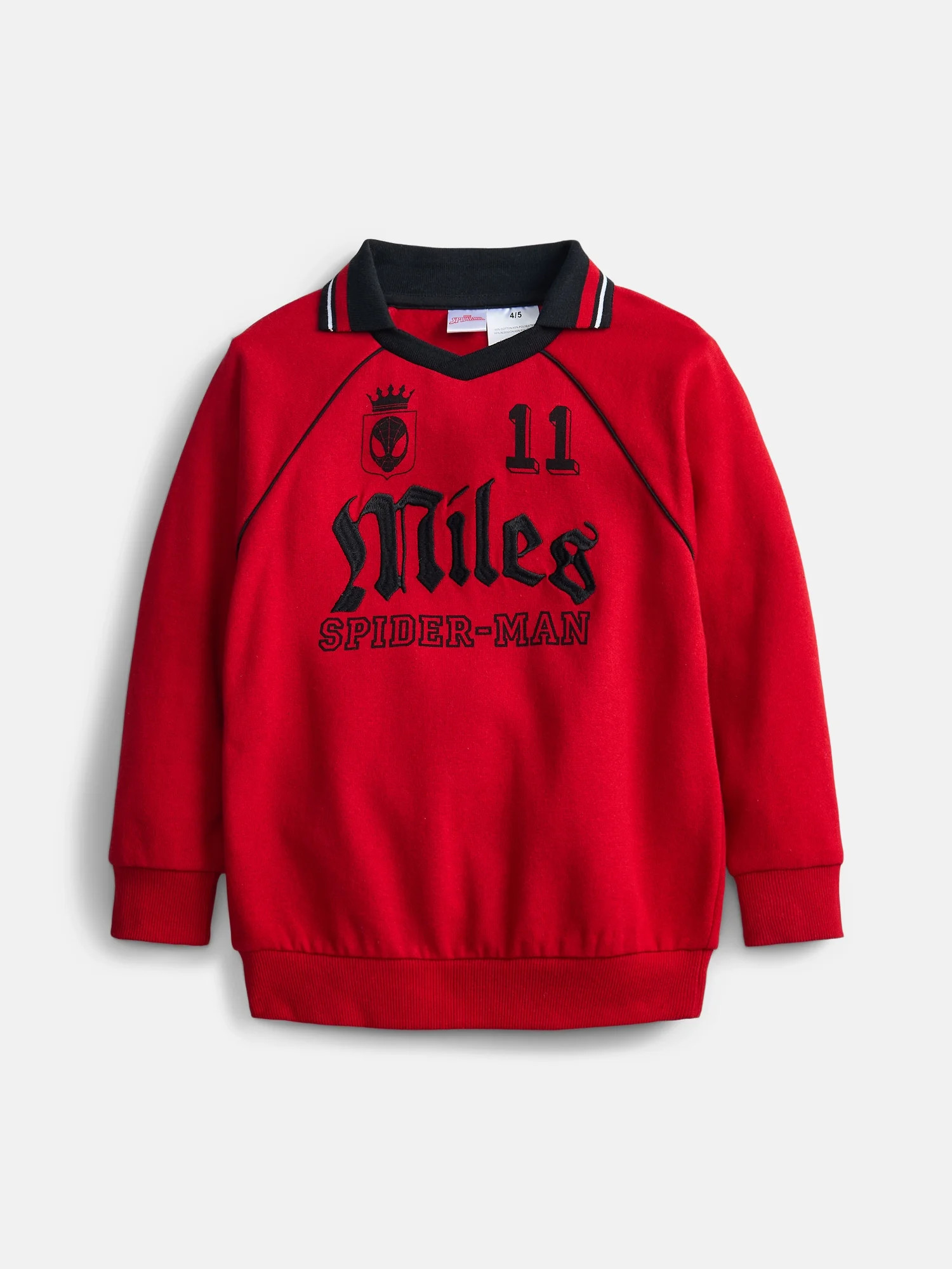 Spider-Man Boys Fleece Polo Shirt with Long Sleeves, Size 4-18 | Walmart (US)