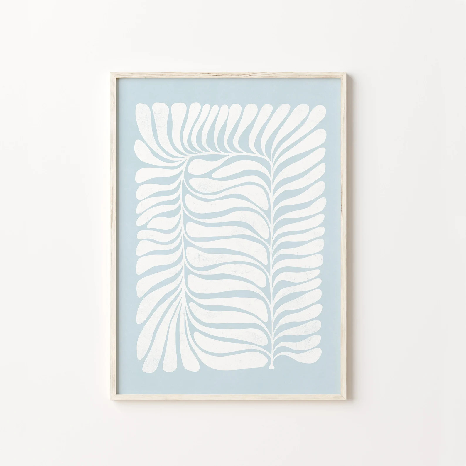 Sky Blue White Flower Art Print Printable Wall Art Organic - Etsy | Etsy (US)