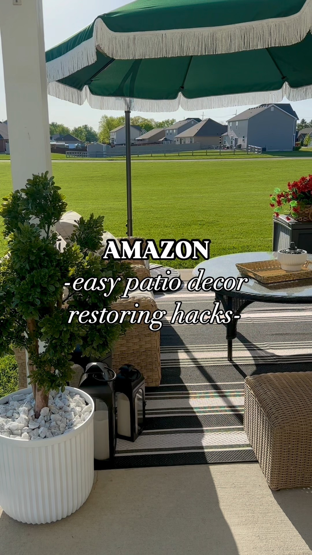 Easy ways to restore patio furniture & decor! This teak oil can be applied with a brush or rag but I find a garden sprayer the easiest way. Brings your teak back to life! And try armoral wipes on your black metal decor and furniture to revive them! 

#LTKStyleTip #LTKFindsUnder50 #LTKHome