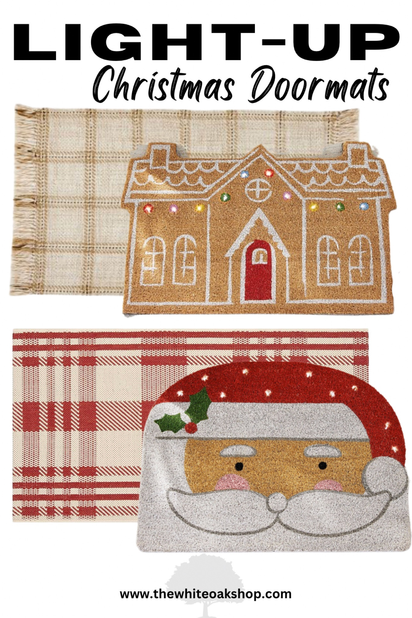 Gingerbread Christmas | Santa Christmas | Merry and Bright Christmas | Light up Christmas doormats | Outdoor Christmas Decor | Christmas Porch 

#LTKSeasonal #LTKhome #LTKHoliday