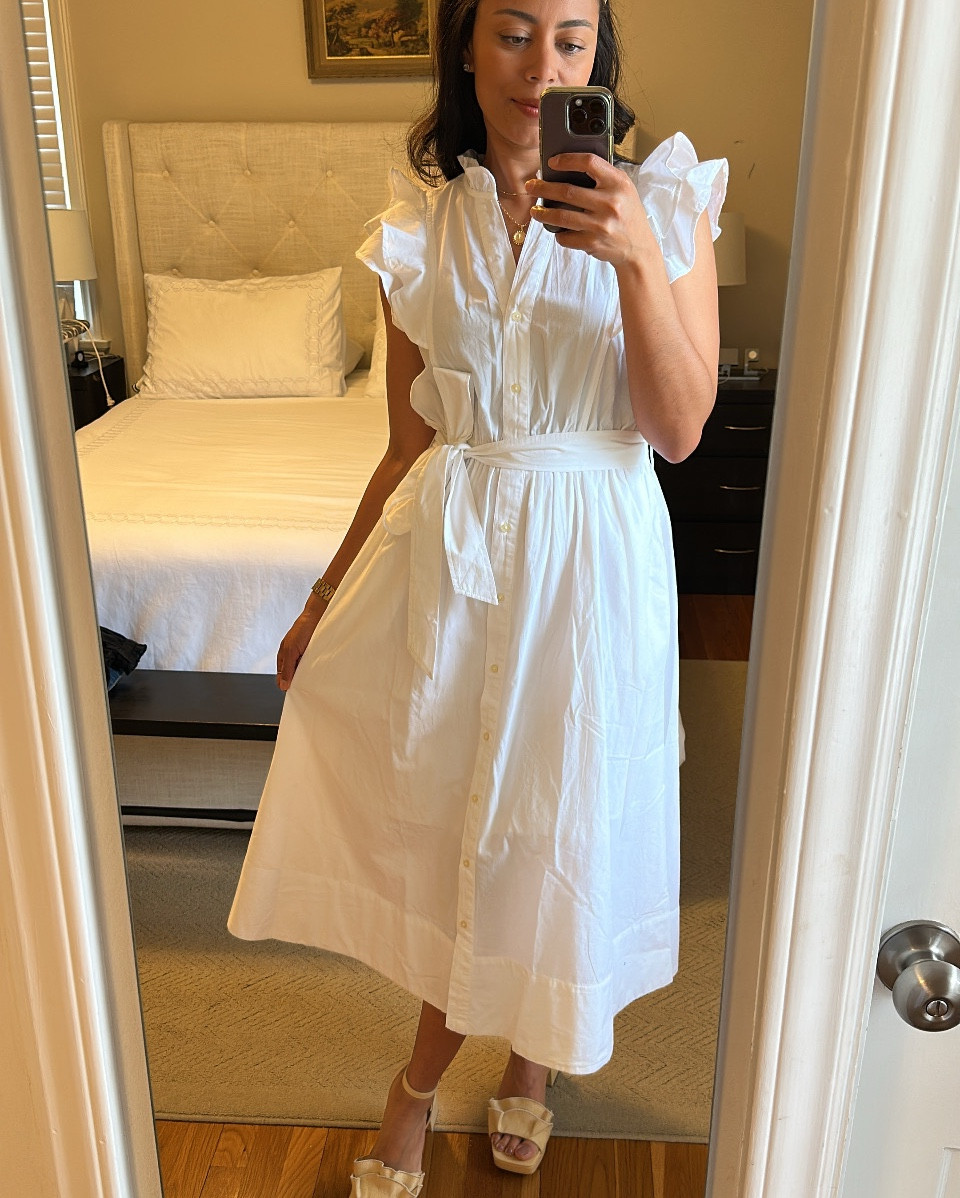 Beautiful white dress for summer!