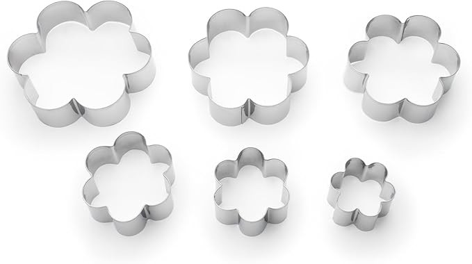 Fox Run Flower Cookie cutters, 6 piece, Metallic,3621 | Amazon (US)