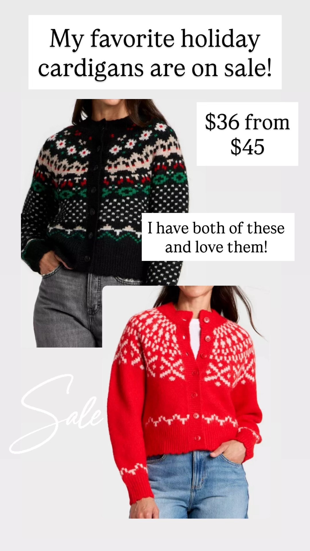 My favorite holiday cardigans are on sale! 

#LTKHoliday #LTKSaleAlert