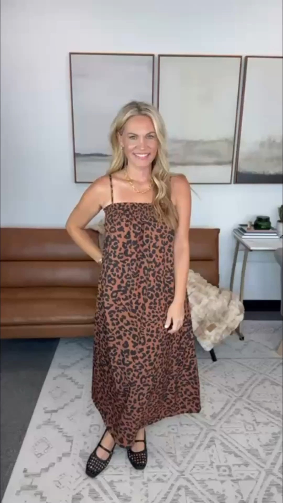 I’ve been wanting to bring more fall prints into my closet without dressing for cold weather yet, and this leopard maxi is perfect for that in between season. The cut is loose through the body so it doesn’t cling, the lightweight fabric moves beautifully, and the longer length makes it easy to dress up with heels or keep casual with flats.

Leopard maxi dress, animal print dress, fall transition outfit, lightweight maxi dress, dinner outfit, casual fall style, vacation dress, women’s fashion, statement dress, AudrieDollins

#LTKootd #LTKSeasonal #LTKgrwm