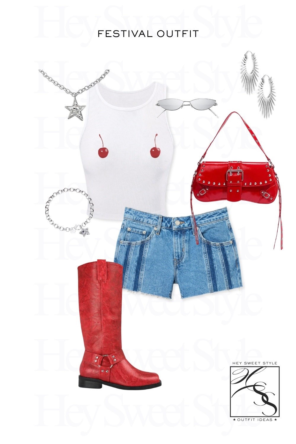 Stars & Cherries 🍒⭐️ | Lollapalooza Outfits 2026